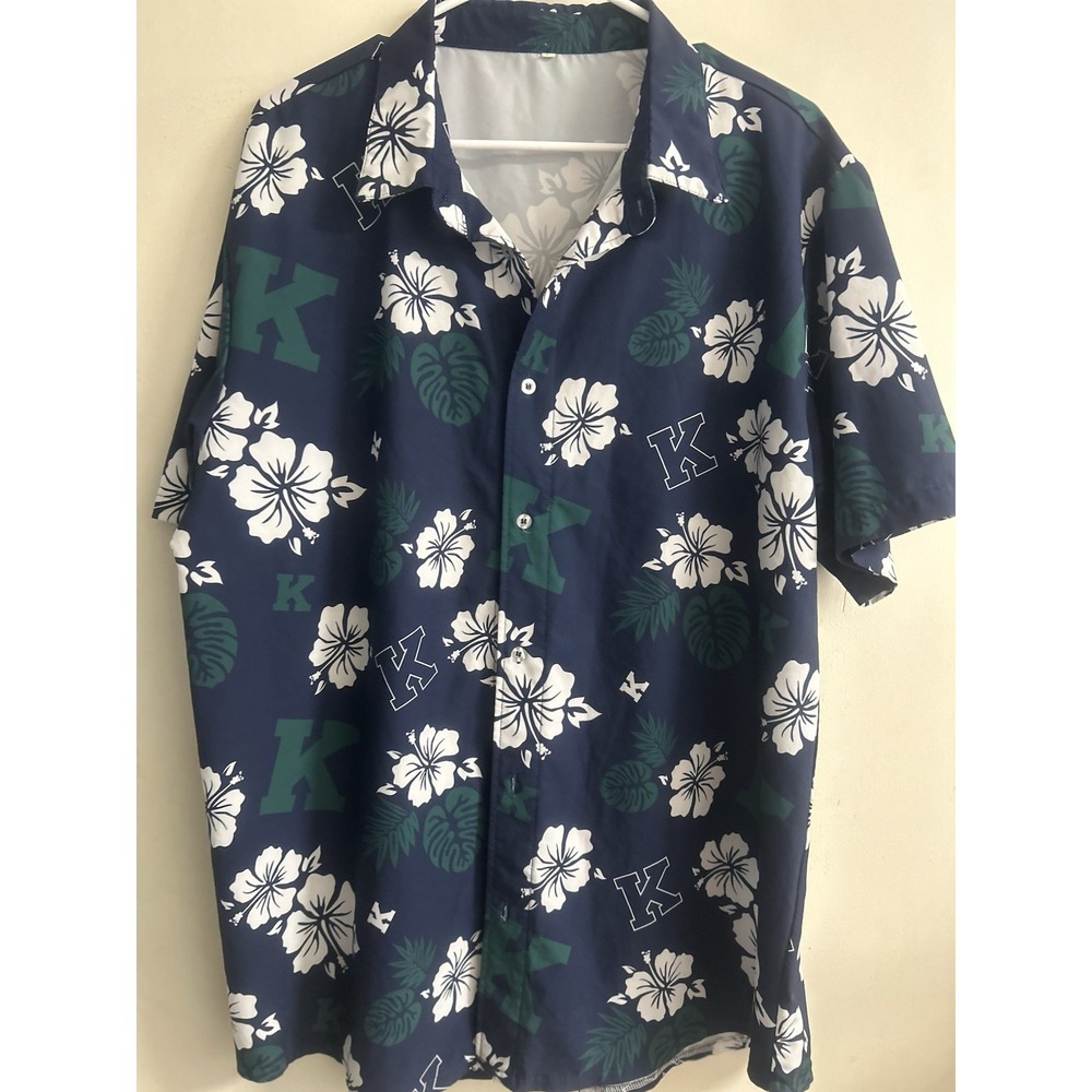 RayOm Men's University Of Kentucky Hawaiian Shirt Size L
